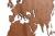 карта из африканского сапеле 180 х 108 см